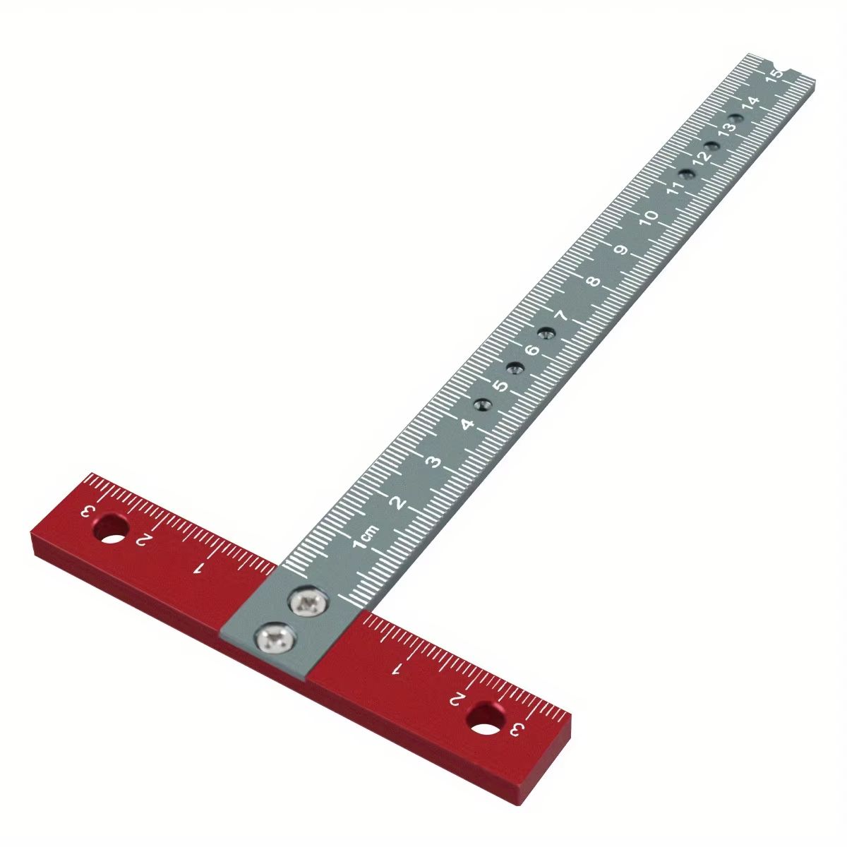 Aluminum T Square Positioning Ruler  170mm LaserPrinted Architect  Woodworking Measuring Tool For P 6