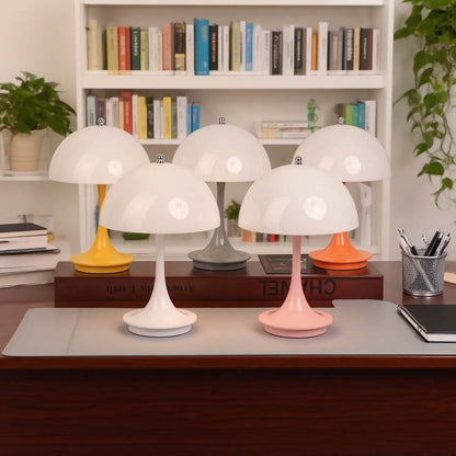 Portable Rechargeable Mushroom Table Lamp Simple Modern LED Night Light ABS Decoration 1