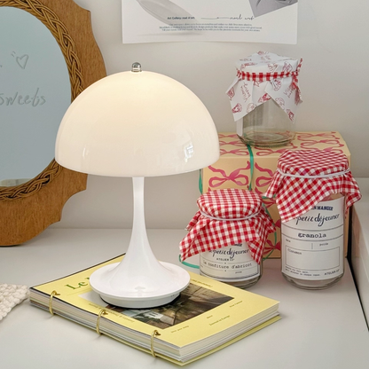 Portable Rechargeable Mushroom Table Lamp Simple Modern LED Night Light ABS Decoration 2