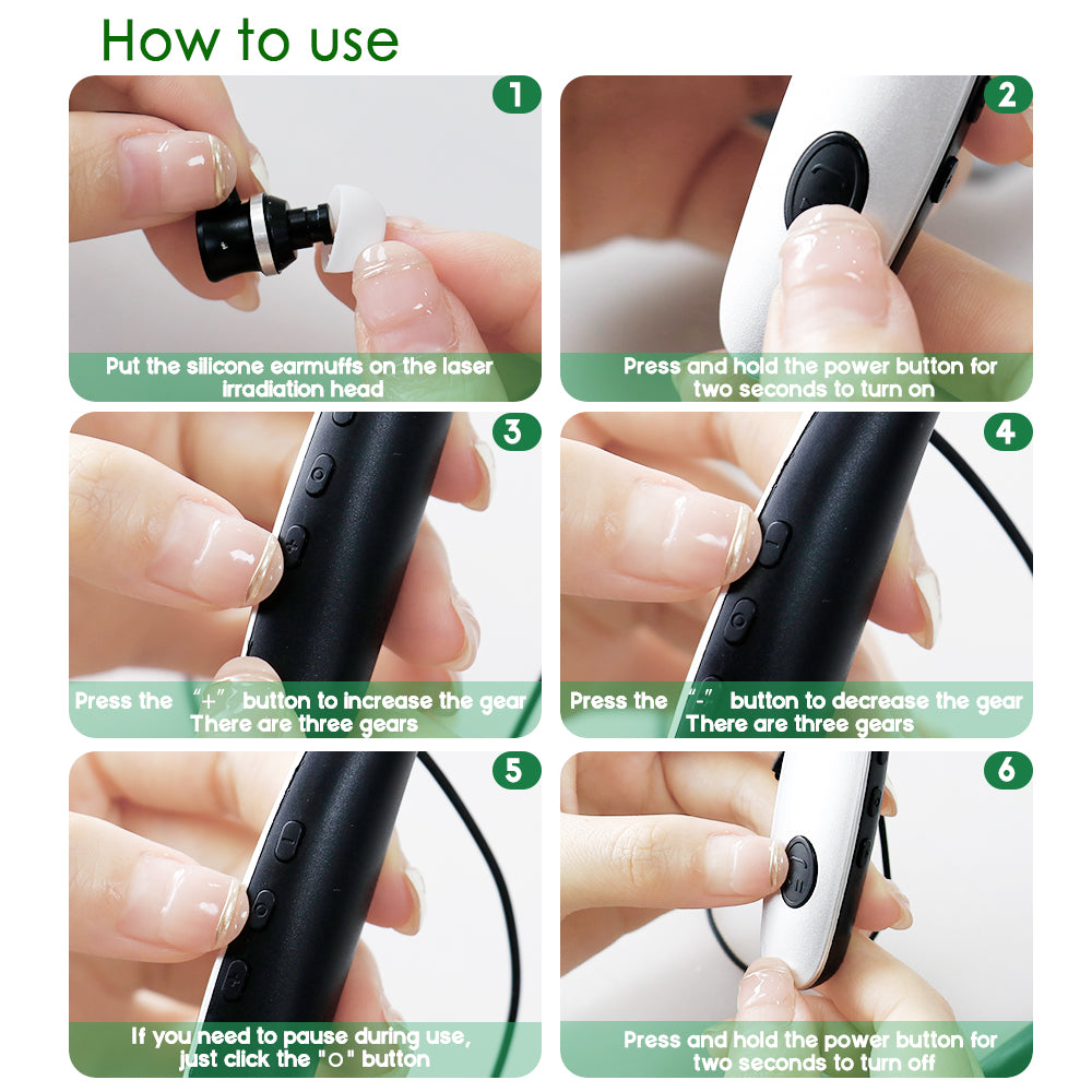 Laser Ear Irradiator 650nm Light Wave Rechargeable Neck Hanging Nasal And Ear Canal Therapy Device  4