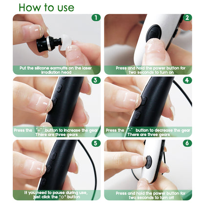 Laser Ear Irradiator 650nm Light Wave Rechargeable Neck Hanging Nasal And Ear Canal Therapy Device  4