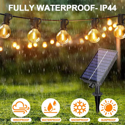 G40 Solar String Lights  Waterproof Outdoor Globe Lights For Garden Patio And Backyard Ambiance 4