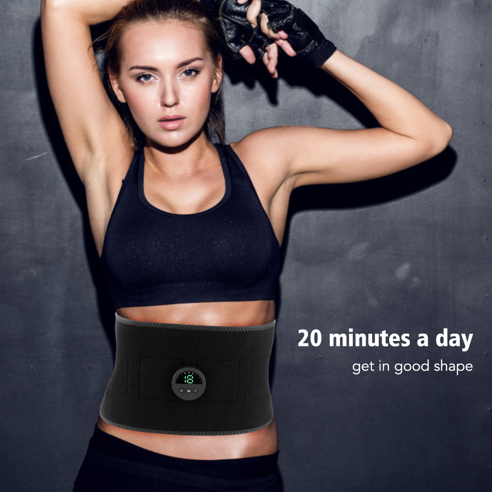 Smart Abdomen Muscle Stimulator EMS Pulse Body Massager Belt Waist Slimming Fat Burner Body Shaping 2