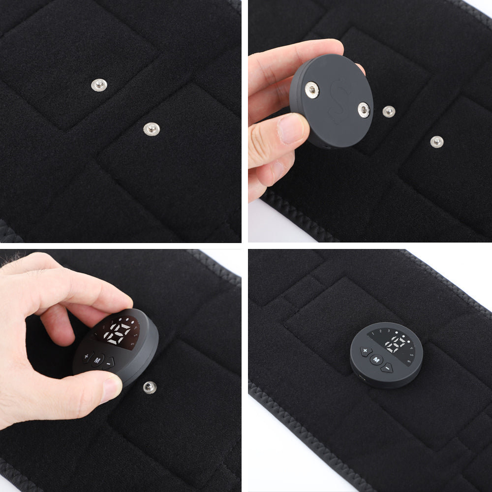 Smart Abdomen Muscle Stimulator EMS Pulse Body Massager Belt Waist Slimming Fat Burner Body Shaping 4