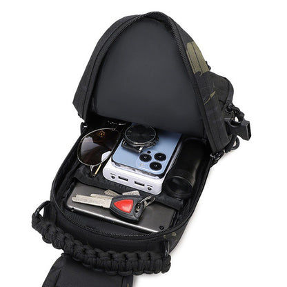 Outdoor Hiking Climbing Backpack, Tactical Camping Chest Bag, Sport Shoulder Sling Fanny Pack for Men