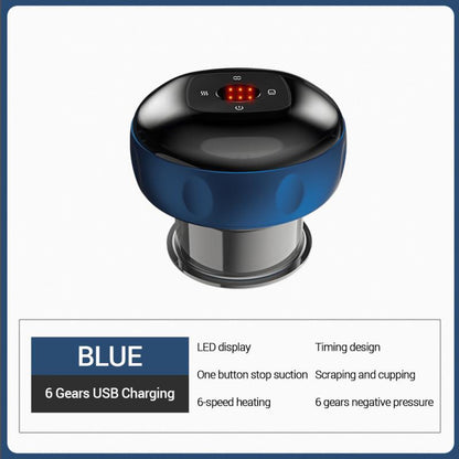 Smart Electric Vacuum Cupping Device Red Light Heating Massager Body Scraping Suction Cup Neck Back 9