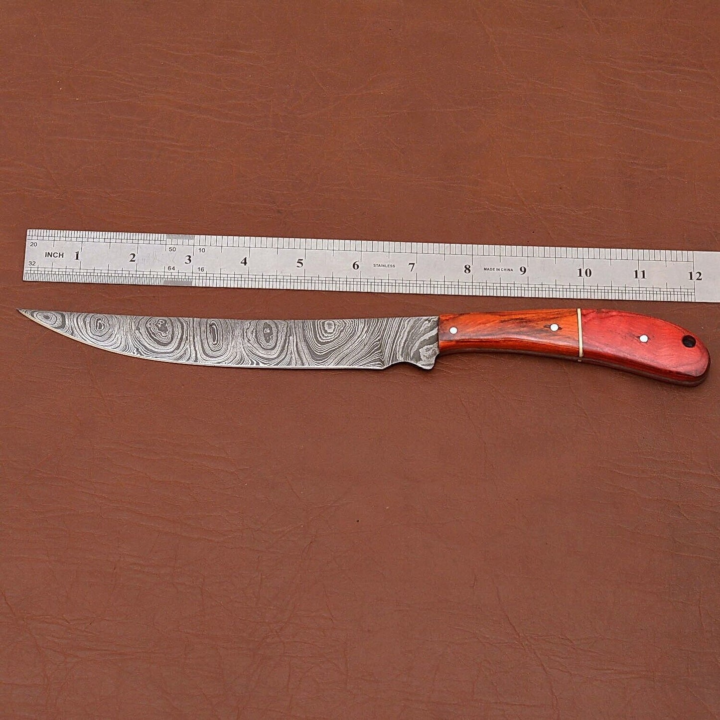Custom Damascus Steel Kitchen Knife  Sharp 7 Blade For Professional Use 2