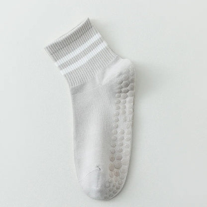 Womens Professional Yoga Socks With Silicone Grip NonSlip Cotton Pilates  Fitness Socks 8