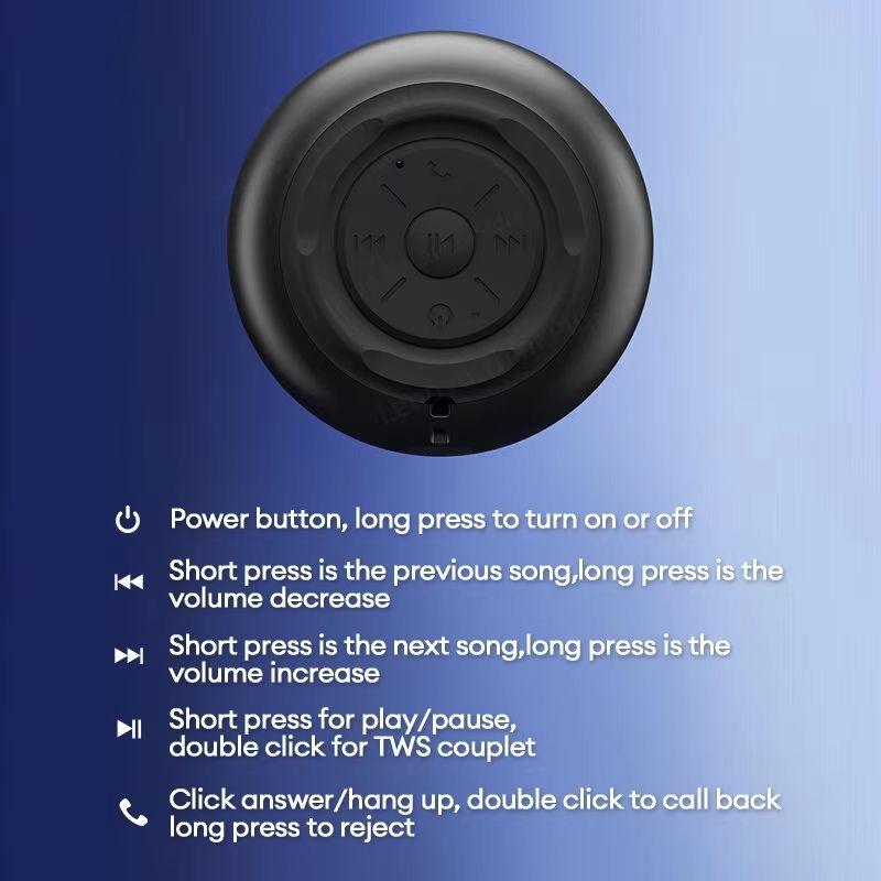 Lenovo K30 Portable Bluetooth Speaker  Waterproof Wireless Outdoor Loudspeaker With Deep Bass  Surr 5
