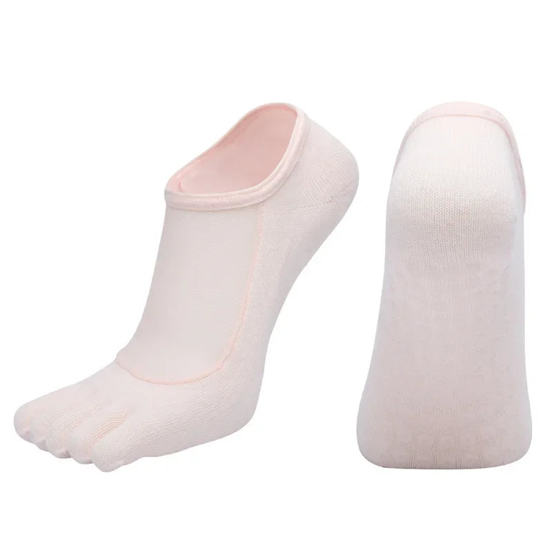 Professional Five Toes Pilates Socks Mesh Breathable Silicone NonSlip Yoga  Dance Socks For Women 20