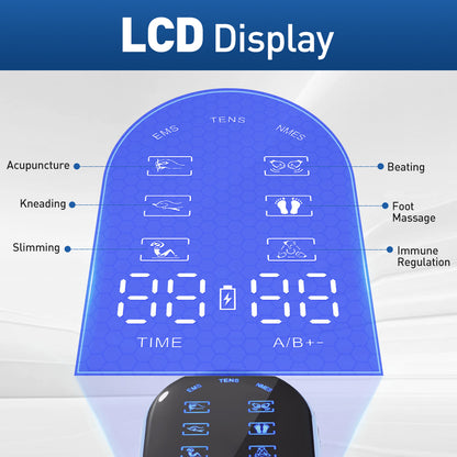 18 Modes Electronic Body Massage Machine EMS Muscle Stimulator 30 Levels Slimming Acupuncture Knead 3
