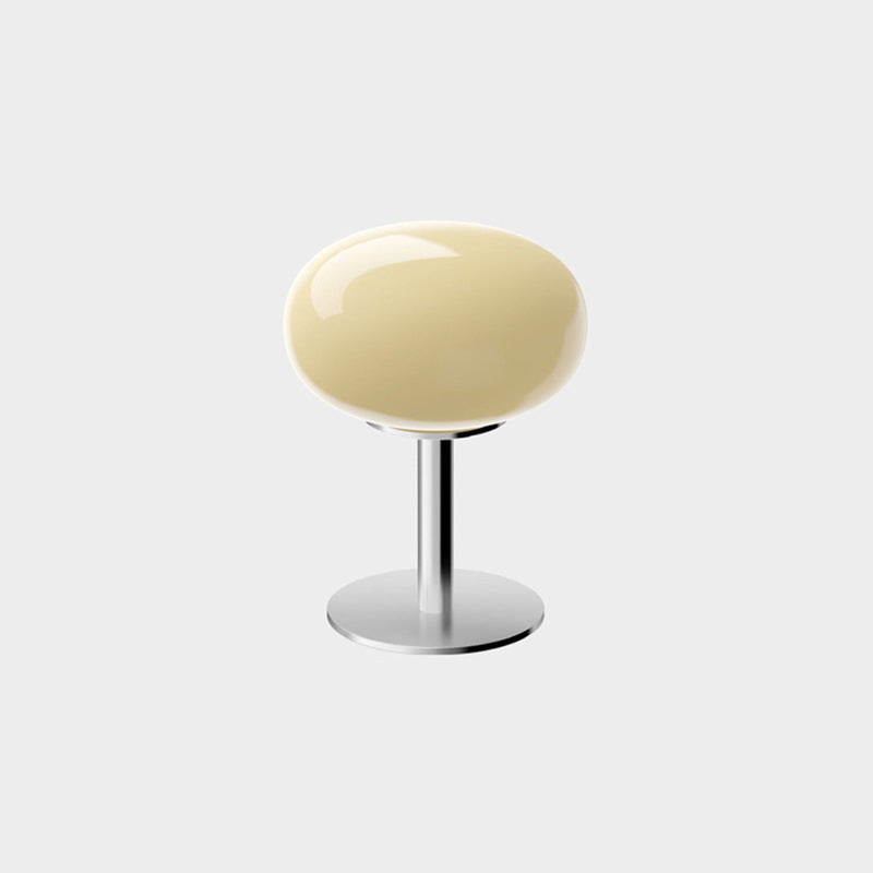 Macaron Glass Table Lamp, Trichromatic Dimmable Night Light, Eye Protection Bedside Lamp for Living Room