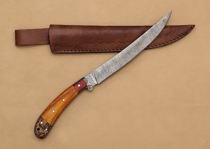 Culinary Forge Damascus Steel Knife  Precision Fillet Blade For True Chefs 1