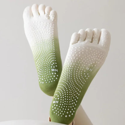 Professional FiveFinger Yoga Socks Breathable Bandage Ballet Pilates Socks For Women NonSlip Backle 4