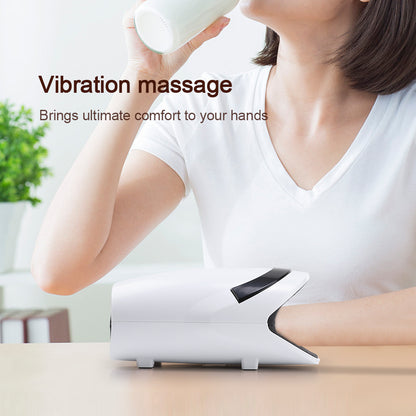 Hand Massager with 5-Level Airbag Compression, 5-Speed Vibration, 3 Massage Modes for Hand Pan and Circulation