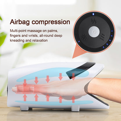 Hand Massager with 5-Level Airbag Compression, 5-Speed Vibration, 3 Massage Modes for Hand Pan and Circulation