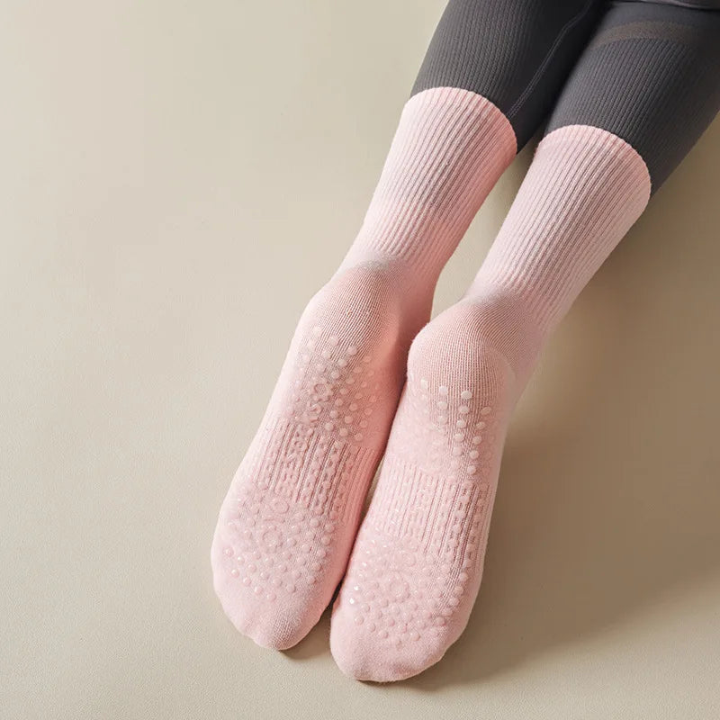 Professional NonSlip Pilates Socks For Women Breathable Cotton Yoga Socks For Gym Dance And Fitness 1