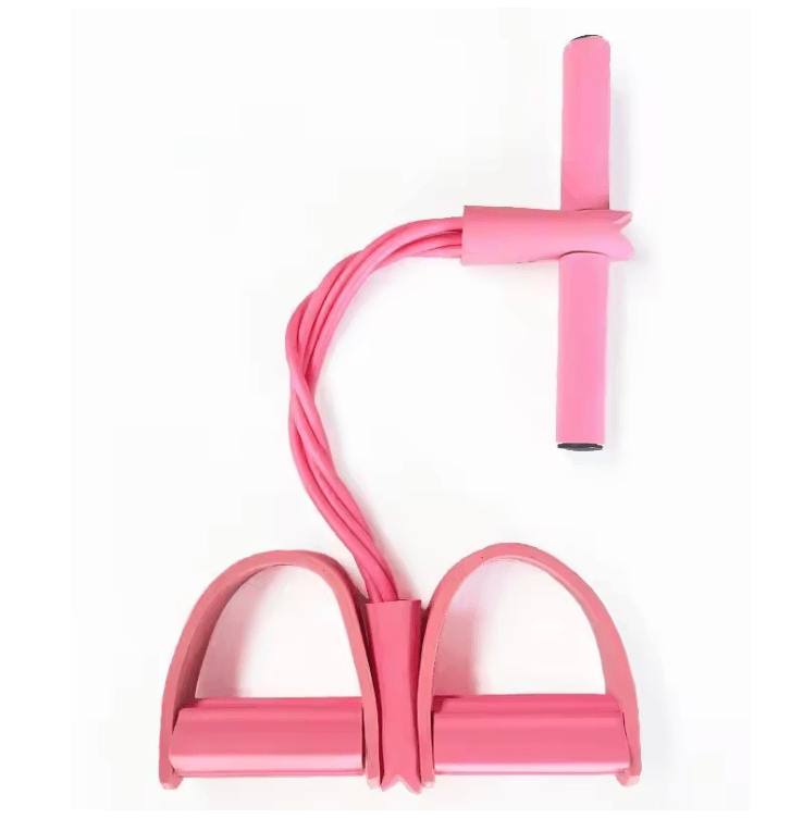 FlexCore 4 Tube Pedal Resistance Band Full Body Fitness Trainer 6