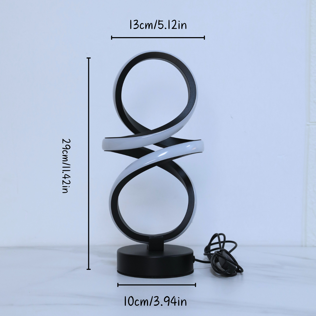 Adjustable 3 Color LED Table Lamp, with USB Power Supply, for Home Office, Bedroom, and Study Room