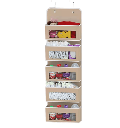 NeatNest 5 Shelf Hanging Door Storage Organizer With Large Pockets 4