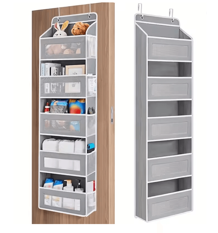 NeatNest 5 Shelf Hanging Door Storage Organizer With Large Pockets 7