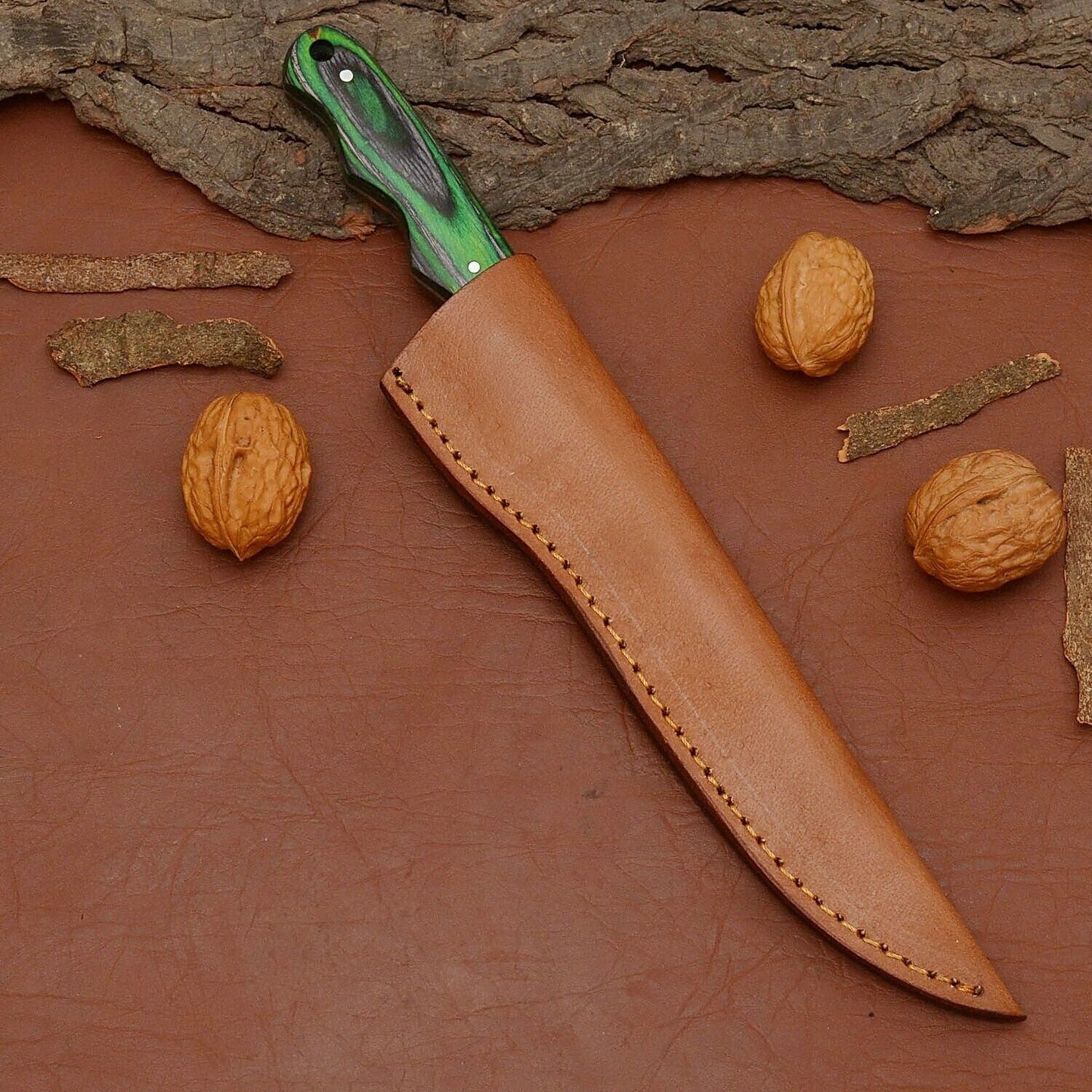 Damascus Valor  Professional Handmade Chef Knife With Razor Sharp Fillet Blade 3