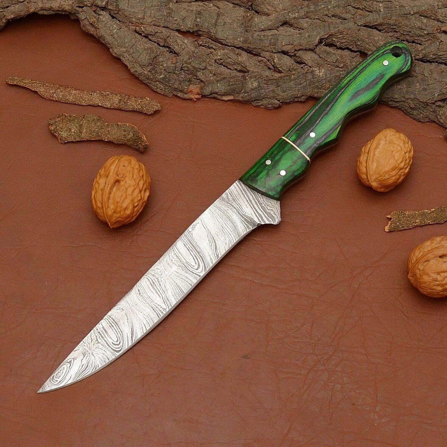 Damascus Valor – Professional Handmade Chef Knife with Razor Sharp Fillet Blade
