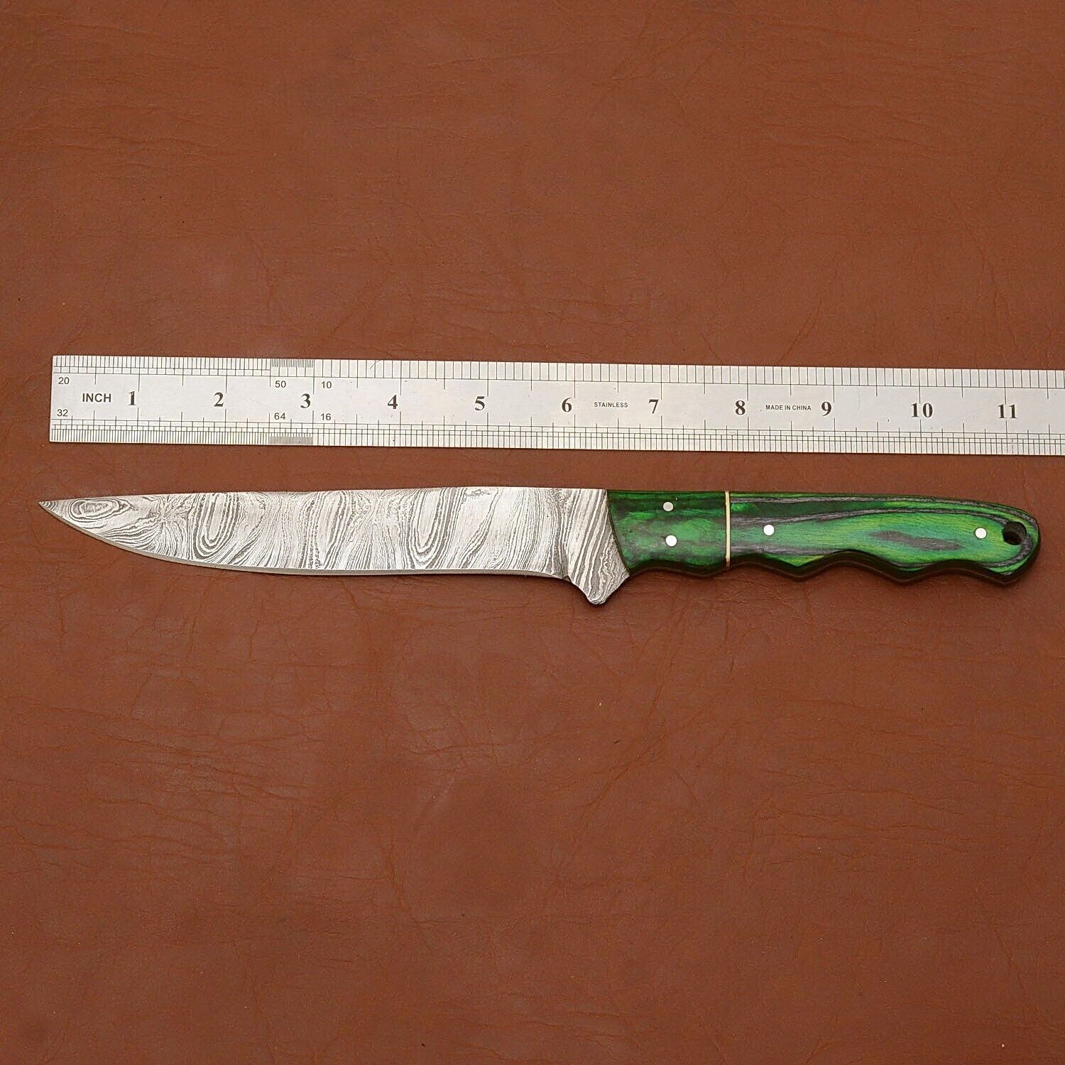 Damascus Valor  Professional Handmade Chef Knife With Razor Sharp Fillet Blade 2
