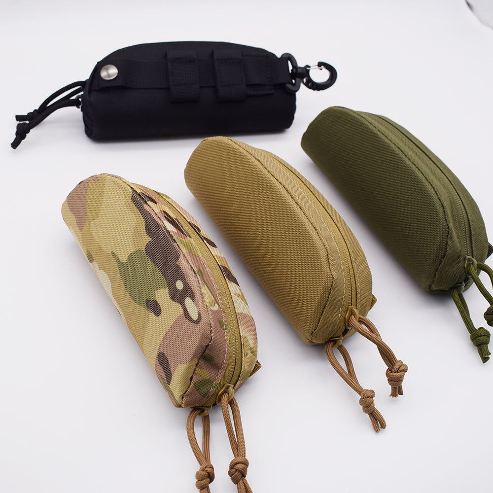 Hard Case Tactical Pouch, Fashion Glasses Pouch, Outdoor Portable Eyewear Protector, Shockproof Dustproof Case for Glass