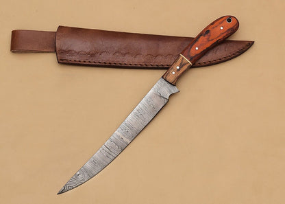 Damascus Precision Edge Knife – Handmade Fillet Tool for Culinary Masters