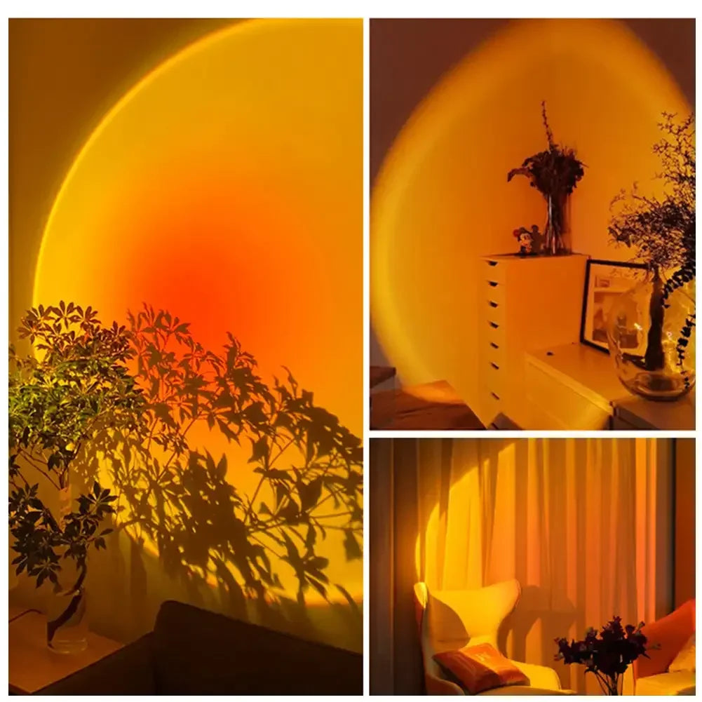 Rechargeable Astronaut Robot Lamp, Rainbow Projection Sun Light, Infinite Dimming Table Night Light for Bedroom