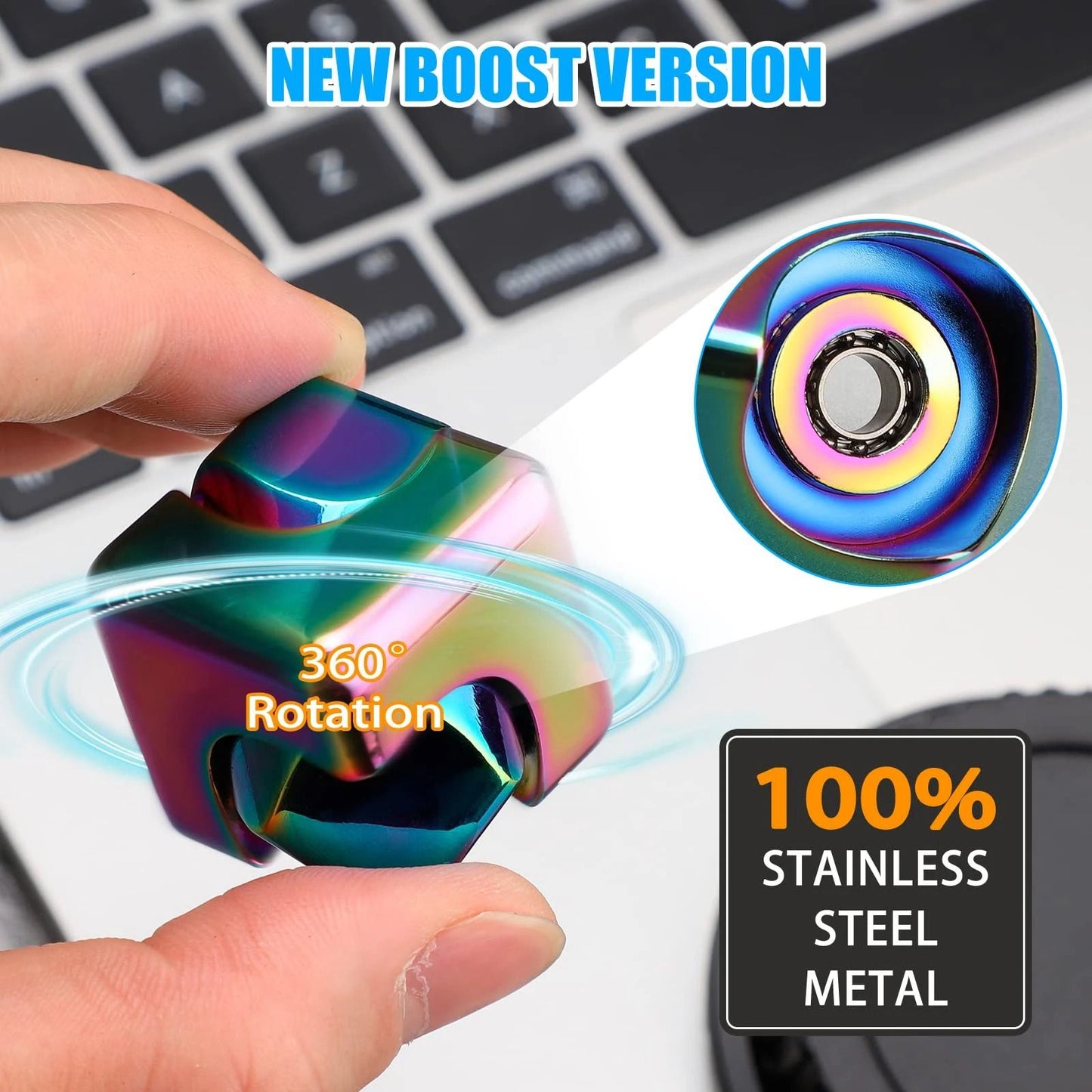 Metal Cube Fidget Spinner 3