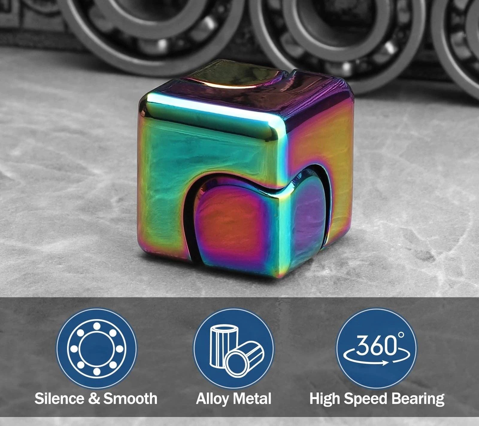 Metal Cube Fidget Spinner 4