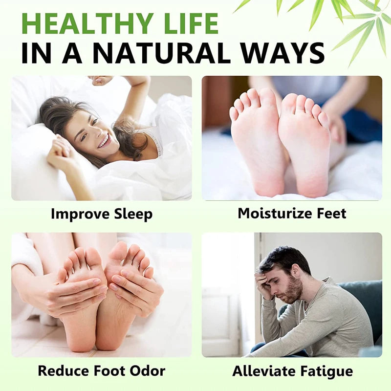 Foot Pad Body Toxins Cleansing Help Sleeping Detox Foot Patches Foot Massage Patch Running Yoga Car 1