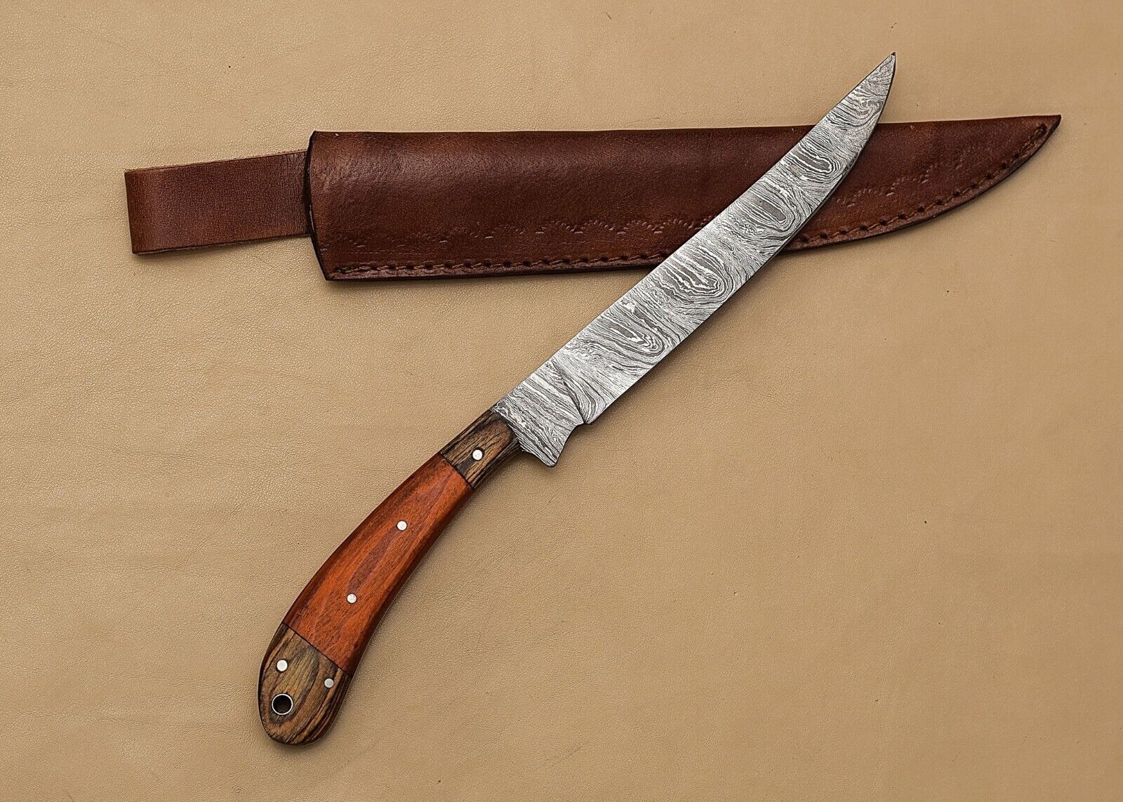 Damascus Glory  Handmade Chef Fillet Knife For Professional  Home Kitchens 1