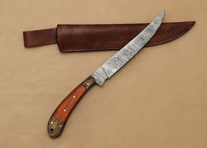Damascus Glory  Handmade Chef Fillet Knife For Professional  Home Kitchens 1