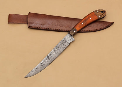 Damascus Glory – Handmade Chef Fillet Knife for Professional & Home Kitchens