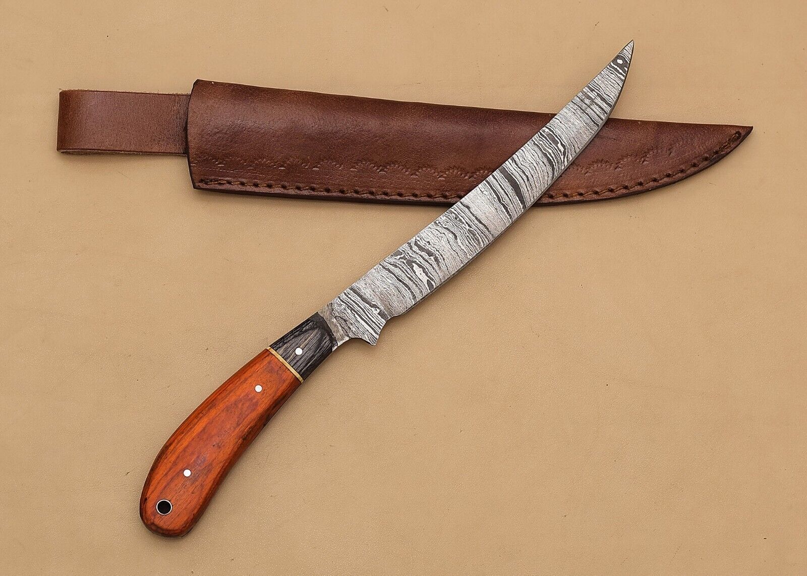 The Artisan Forge Damascus Knife  12 Fillet Blade For Precision And Power 1
