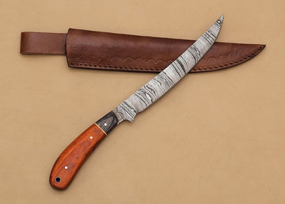 The Artisan Forge Damascus Knife  12 Fillet Blade For Precision And Power 1