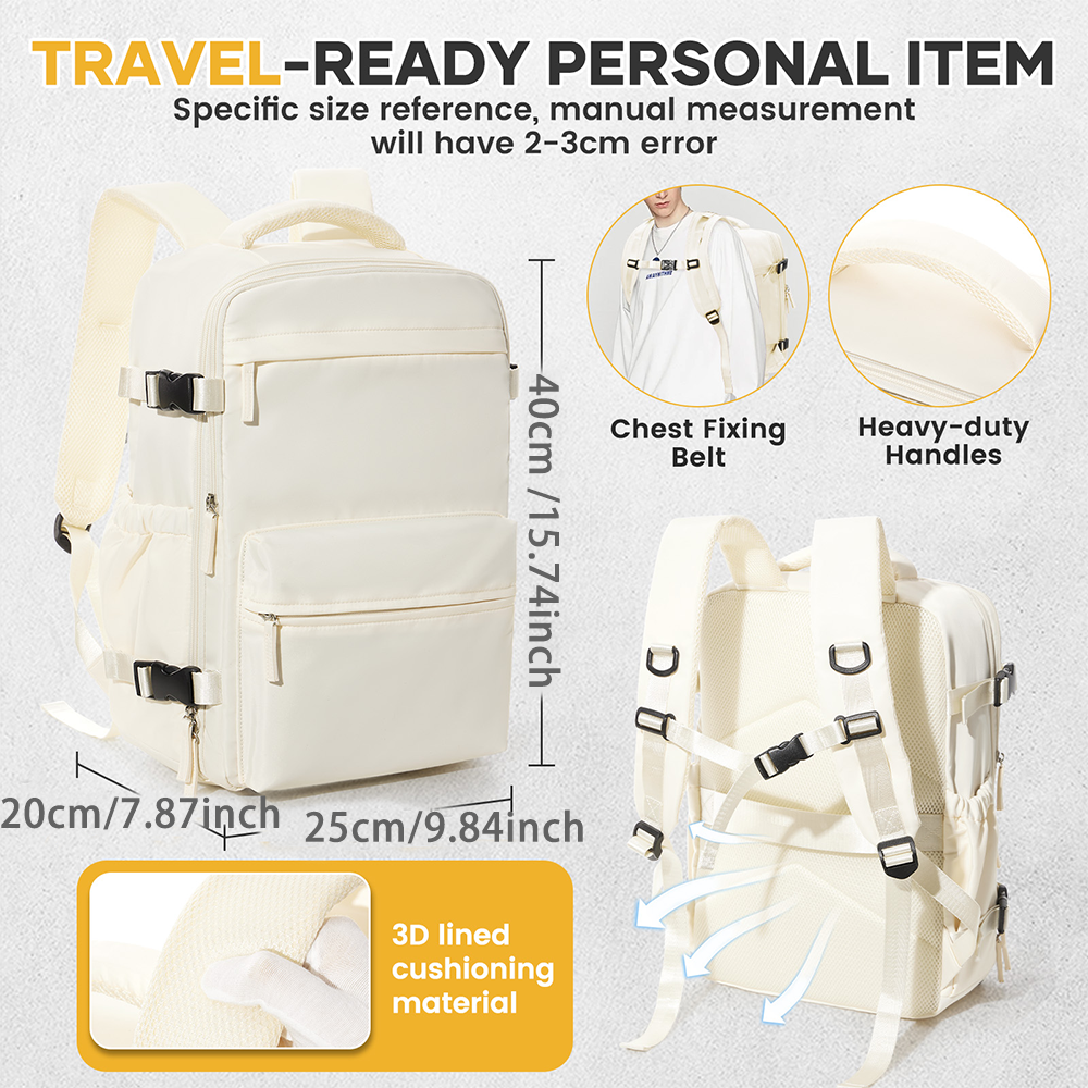 Cabin Airplane Ryanair Backpack Travel, Air Vacuum Compression Backpack, Women Men Laptop Bag Handbag Business