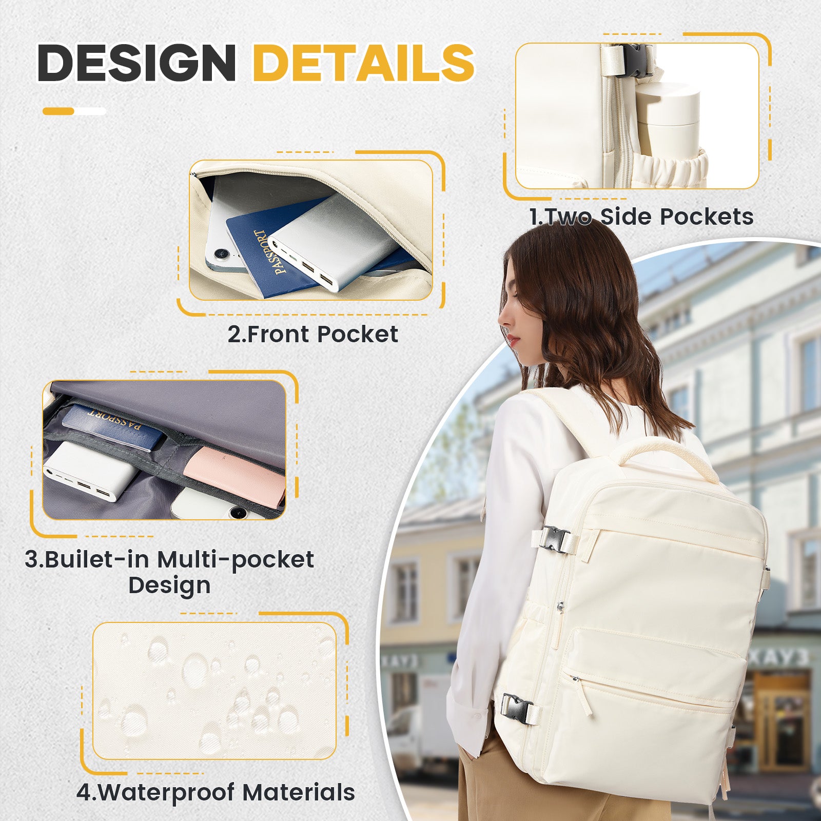 Cabin Airplane Ryanair Backpack Travel, Air Vacuum Compression Backpack, Women Men Laptop Bag Handbag Business