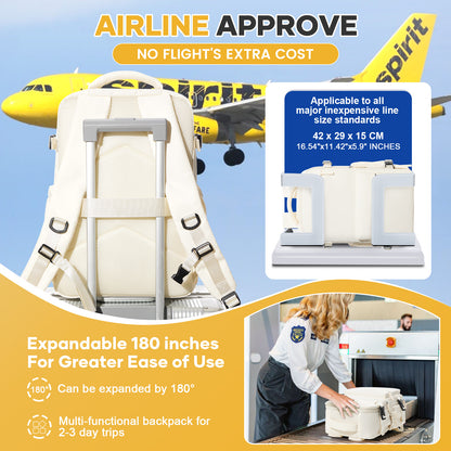 Cabin Airplane Ryanair Backpack Travel, Air Vacuum Compression Backpack, Women Men Laptop Bag Handbag Business