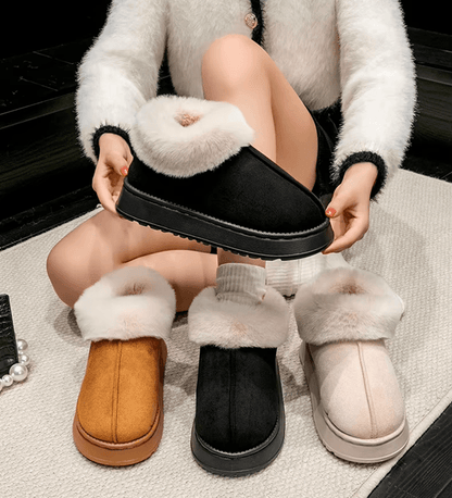 CozyStep Plush Faux Fur Winter Indoor Slippers For Women And Men 1