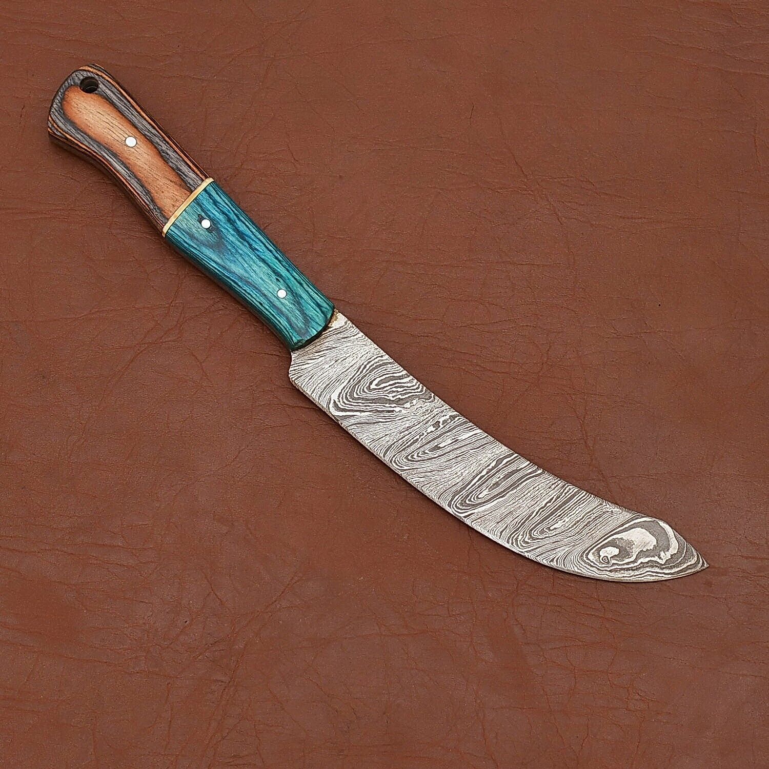 Artisan Crafted Damascus Fillet Knife  Precision Blade With Wood Handle 1