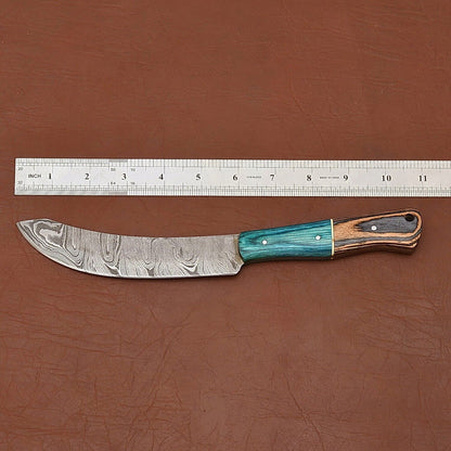 Artisan Crafted Damascus Fillet Knife  Precision Blade With Wood Handle 2