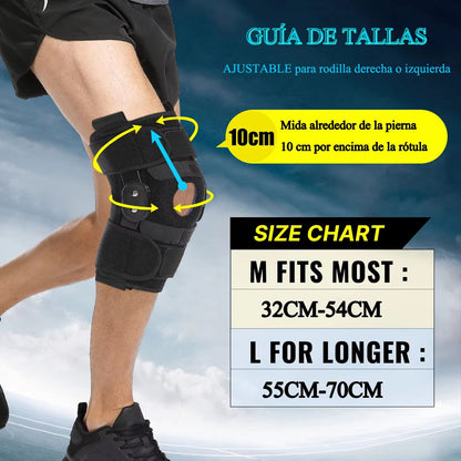 Hinged Knee Brace With Patella Gel Pads  Adjustable Support For Meniscus ACL  MCL Injury Recovery 5