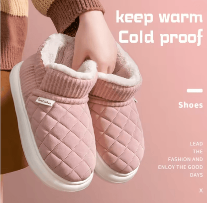 ThermaStep Thick Soled Anti Slip Winter Cotton Slippers With Fleece Lining 2