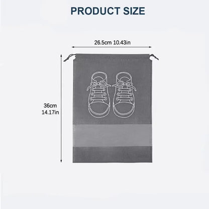 Portable Shoe Storage Bag, Waterproof Hanging Closet Organizer, Classified Draw Bag, Multi Pocket Clothing Organizer