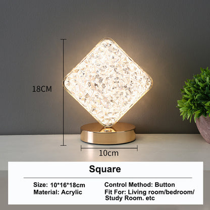 3D Moon Lamp, Touch Control Night Light, USB Bedside LED, Aesthetic Girls Room Decor, Home Ambient Table Light