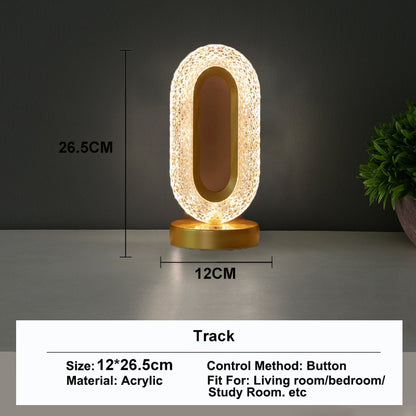 3D Moon Lamp, Touch Control Night Light, USB Bedside LED, Aesthetic Girls Room Decor, Home Ambient Table Light